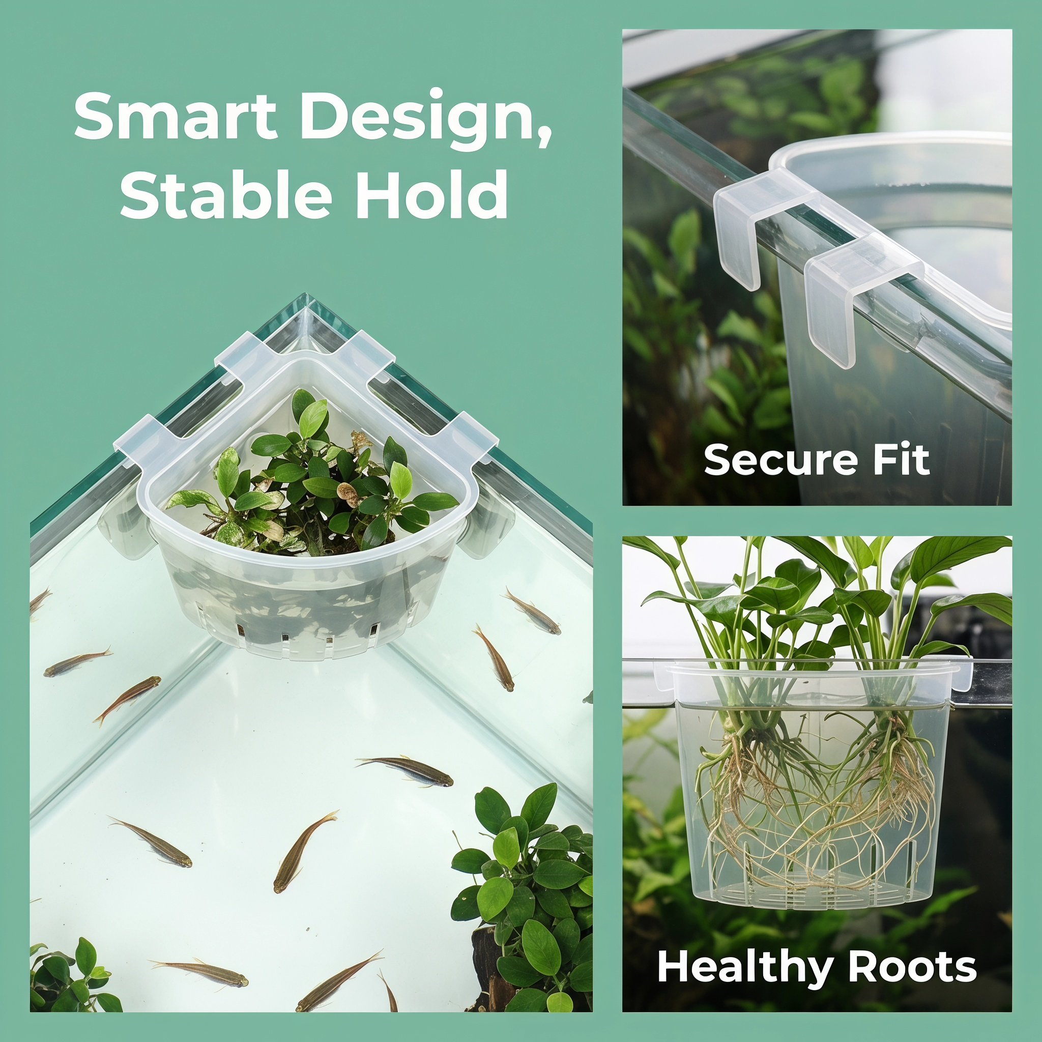 4Pcs Aquarium Hanging Corner P - Aquarium Plant In Pot review and price