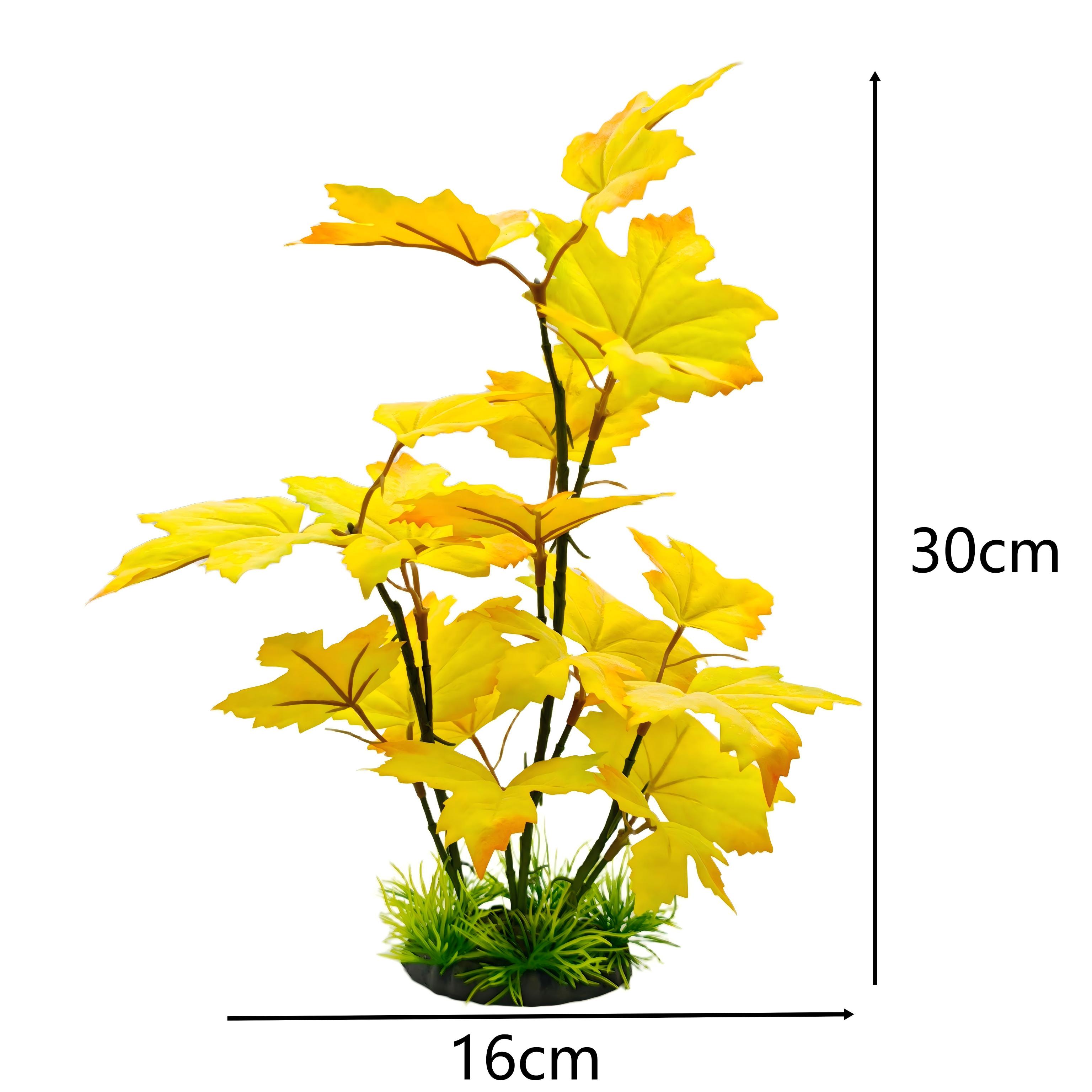 Artificial Leaves 30cm Aquariu - Planted Aquarium Yellow Water review and price
