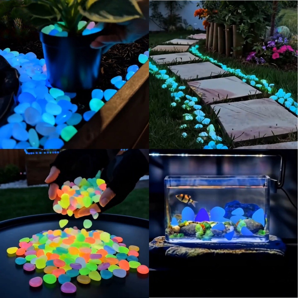 Colorful Glow In The Dark Lumi - Aquarium Plant In Pot review and price